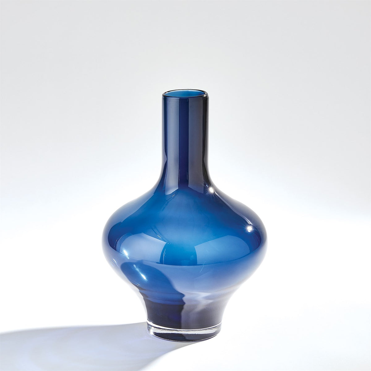 Driblet Vase Night Blue Medium Gramercy Home Design