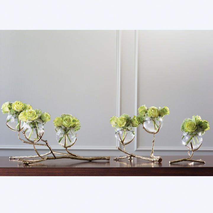 Twig 2 Vase Holder - Brass