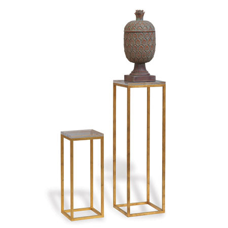 Drake Gold/Lucite Pedestal - Small