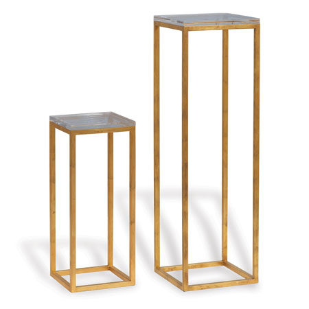Drake Gold/Lucite Pedestal - Small
