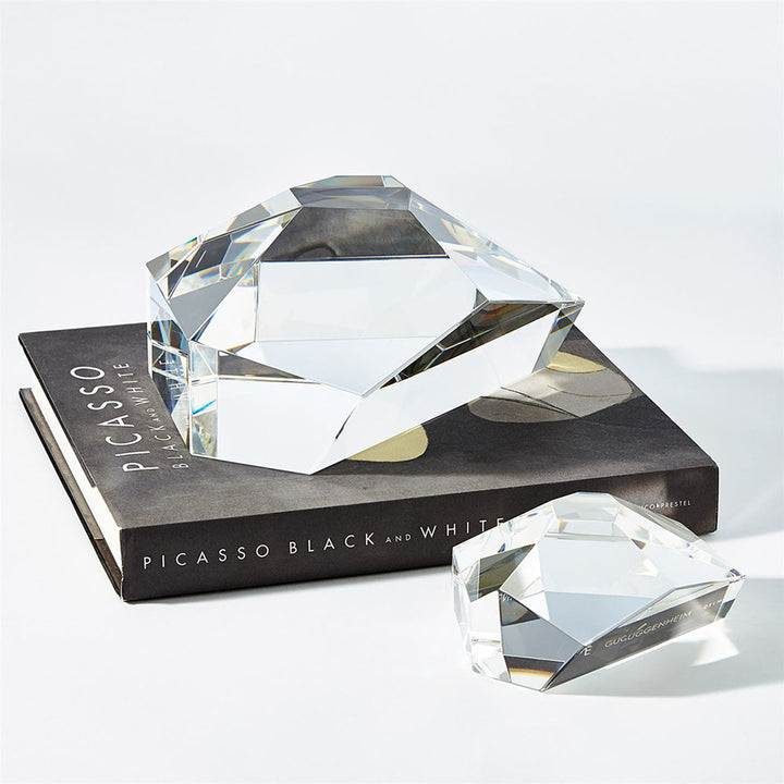 Crystal Paper Weight - Clear - Small