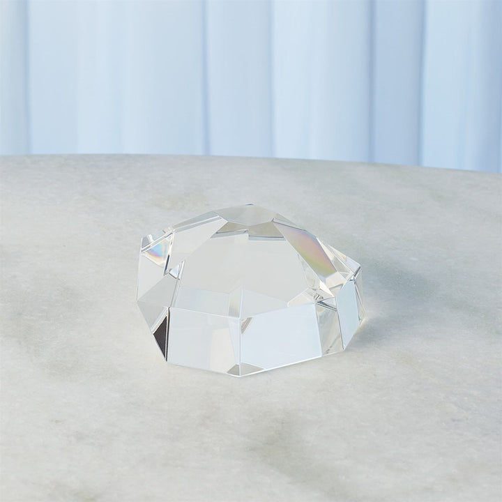 Crystal Paper Weight - Clear - Small