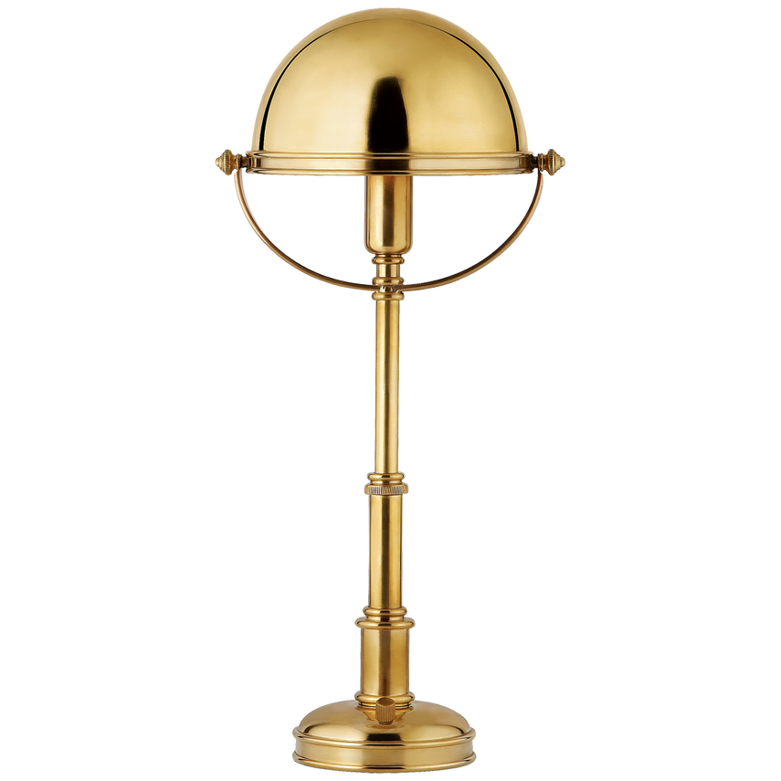 Carthage Mini Lamp in Natural Brass