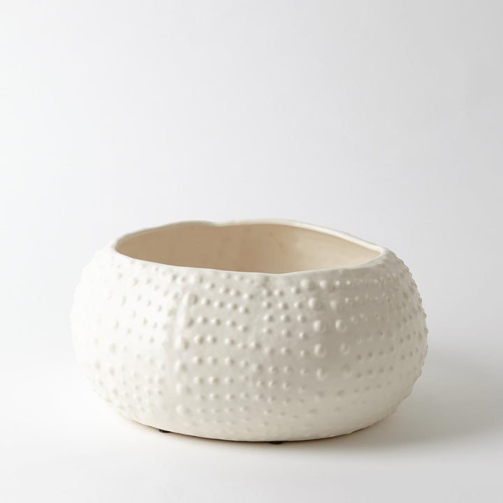 Ceramic Urchin Bowl - Matte White - Medium