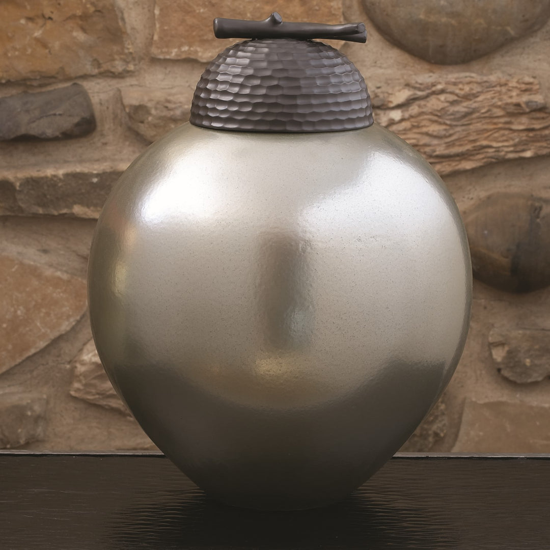 Petrified Forest Vase with Lid - Fat