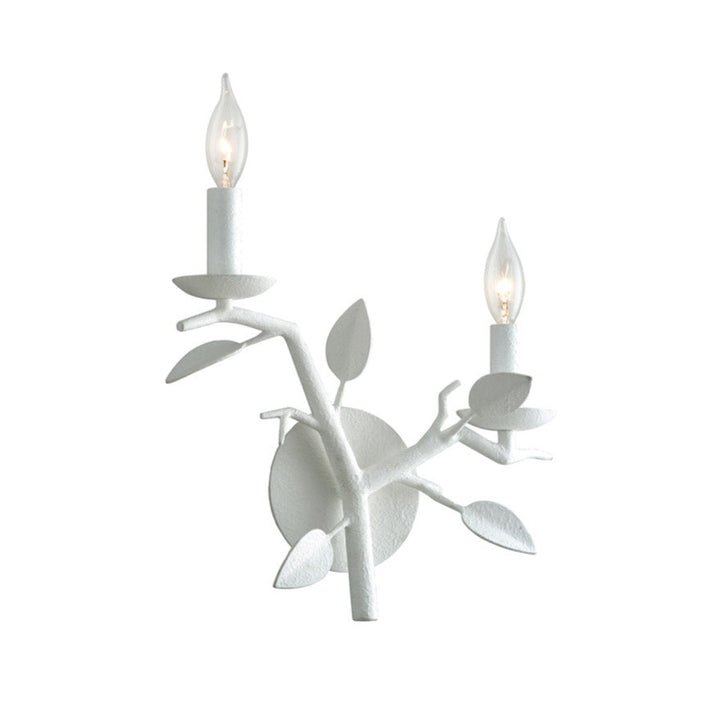 Aubrey Sconce in Gesso White