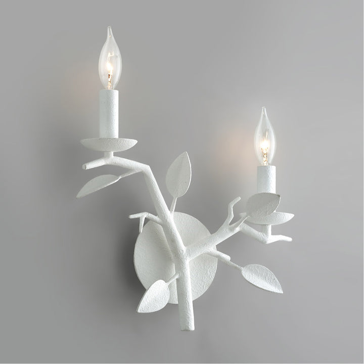 Aubrey Sconce in Gesso White