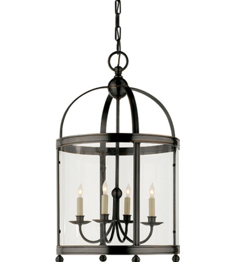 Medium Edwardian Arch Top Lantern in Bronze