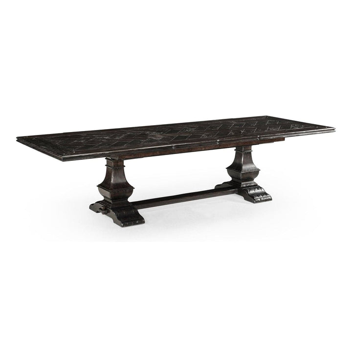 Extending Rectangular Dining Table in Dark Ale