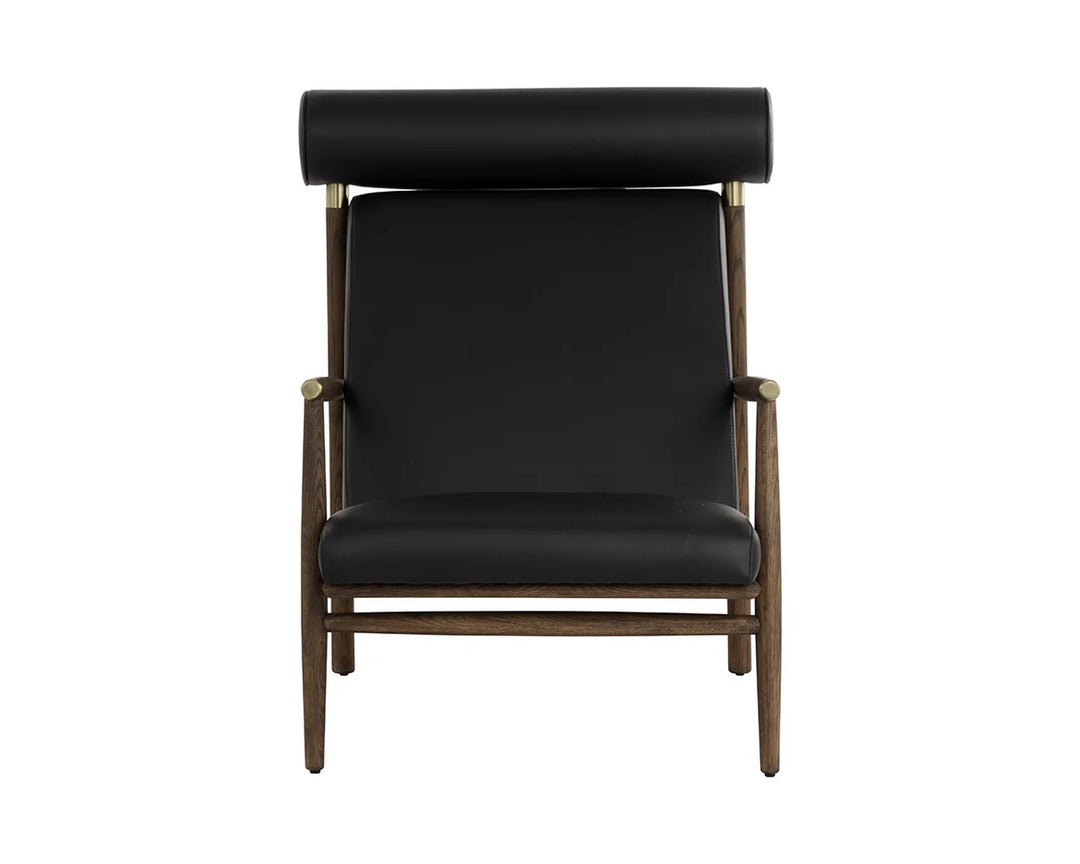 Biko Lounge Chair - Black Leather