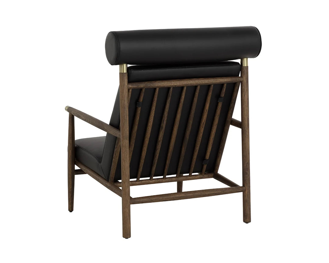Biko Lounge Chair - Black Leather