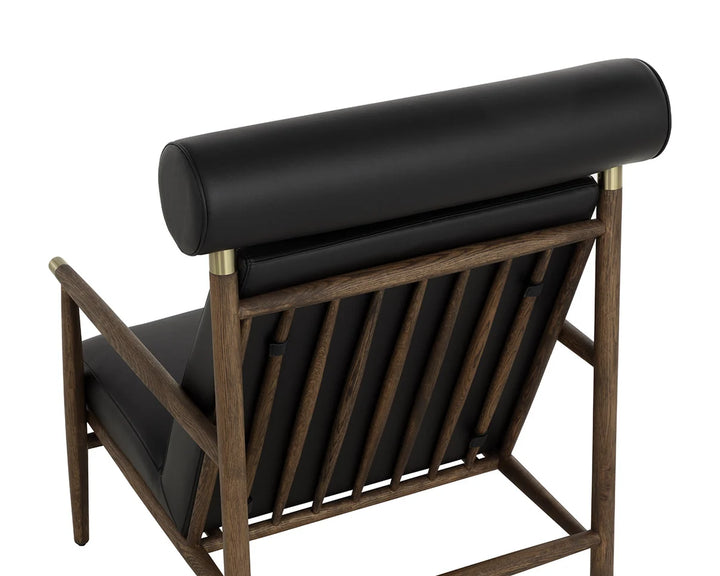 Biko Lounge Chair - Black Leather