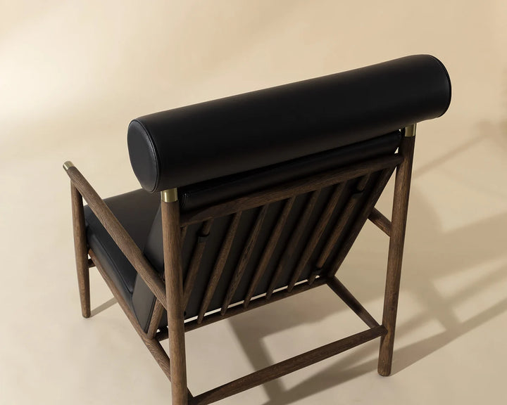 Biko Lounge Chair - Black Leather