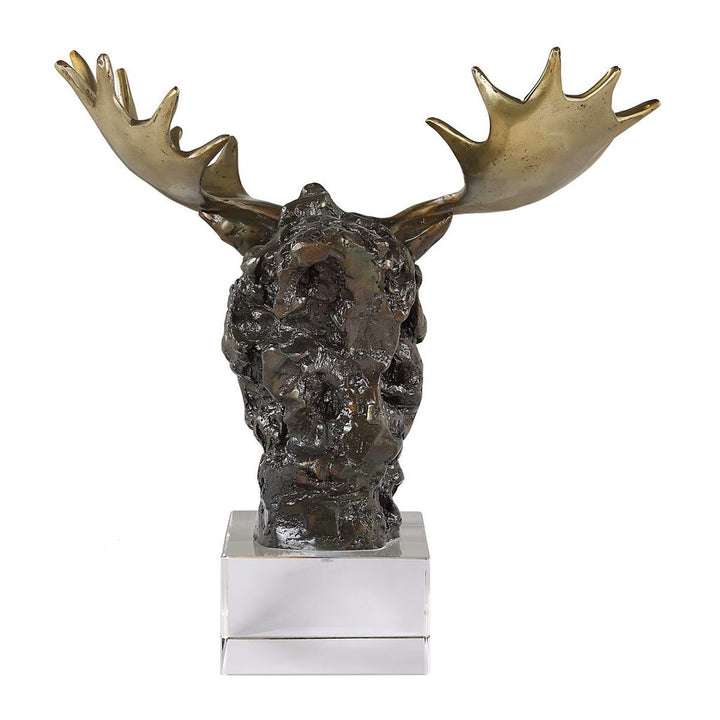 Moose Bust Sculpture