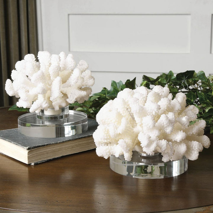 Hard Coral Sculpture - Set of 2