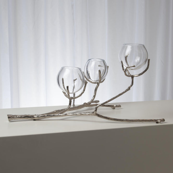 Twig 3 Vase Holder - Nickel