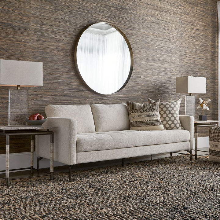 Padria Round Mirror - 40 Brass