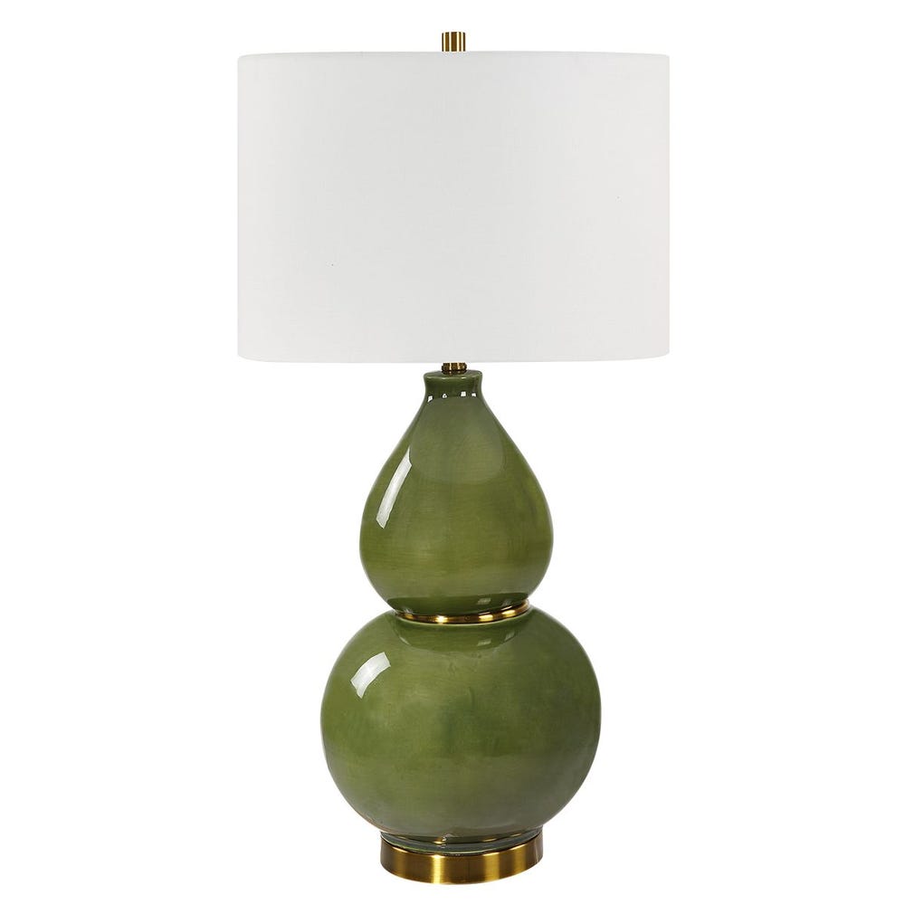 Gourd Table Lamp - Green