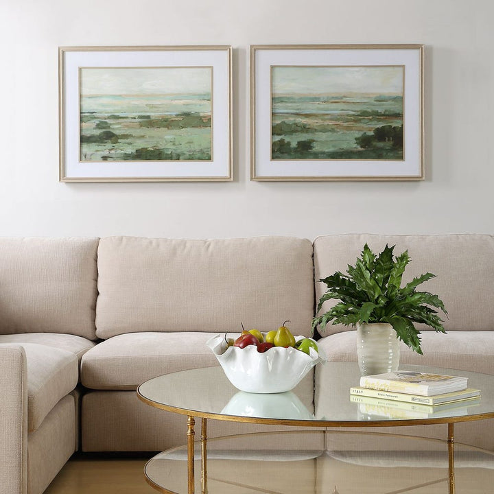 Warm Valley Framed Prints - Set of 2