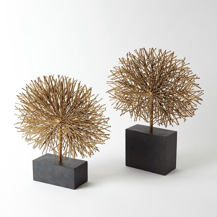 Tumble Weed Sculpture-Gold Leaf - Small