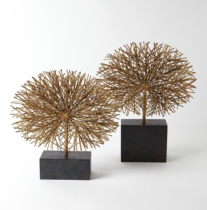 Tumble Weed Sculpture-Gold Leaf - Large