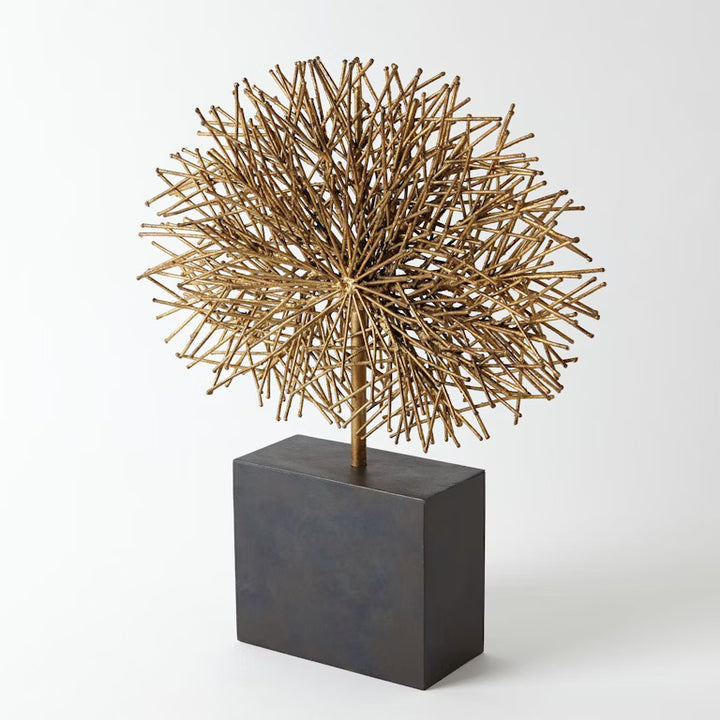 Tumble Weed Sculpture-Gold Leaf - Large