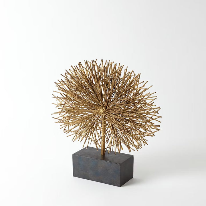 Tumble Weed Sculpture-Gold Leaf - Small