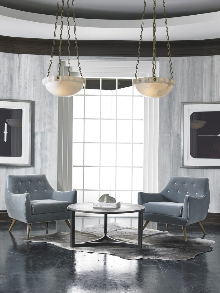 Niko Cocktail Table in Charcoal Shagreen