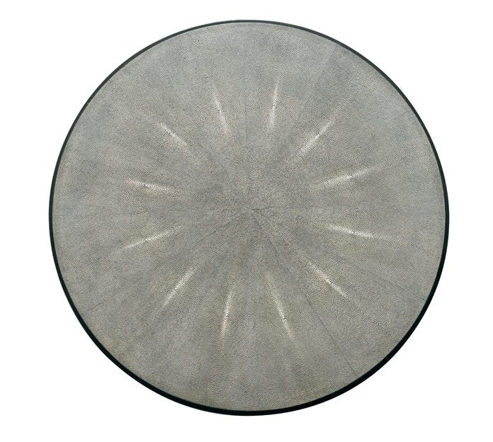 Niko Cocktail Table in Charcoal Shagreen