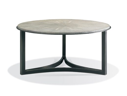 Niko Cocktail Table in Charcoal Shagreen