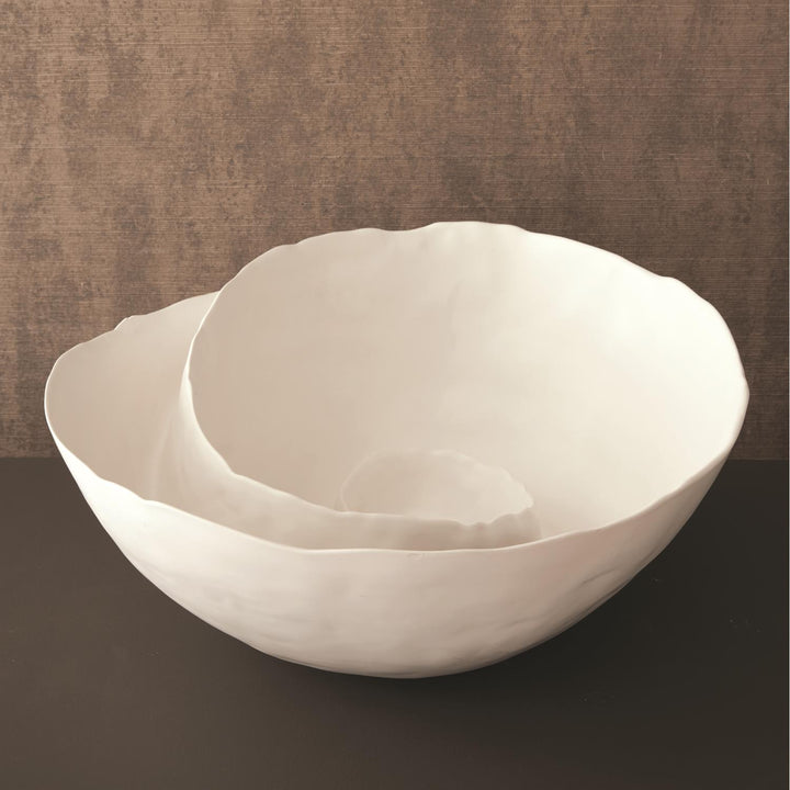 Spiral Bowl - Matte White
