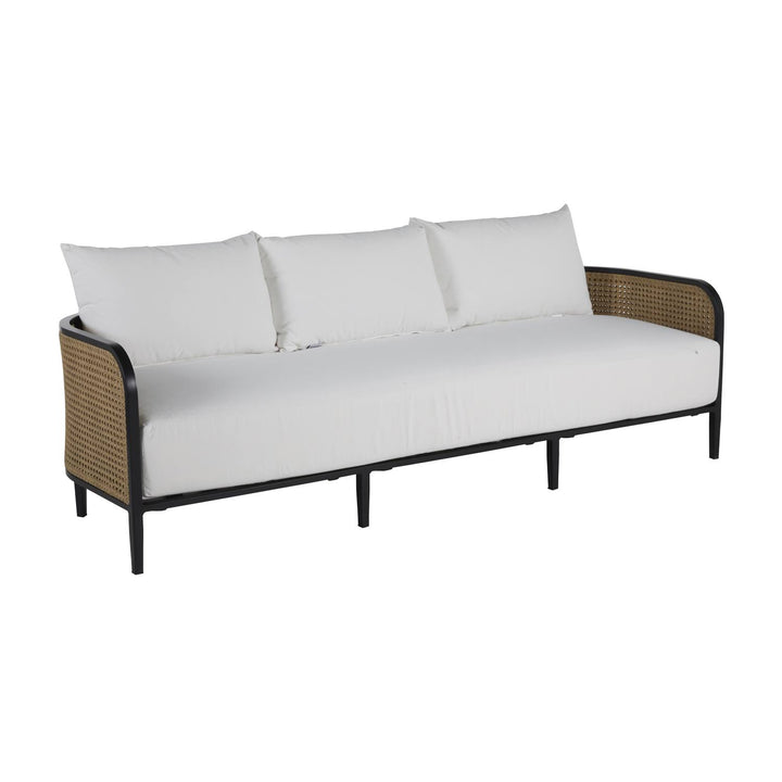 Havana Sofa - Black/Natural Resin Wicker