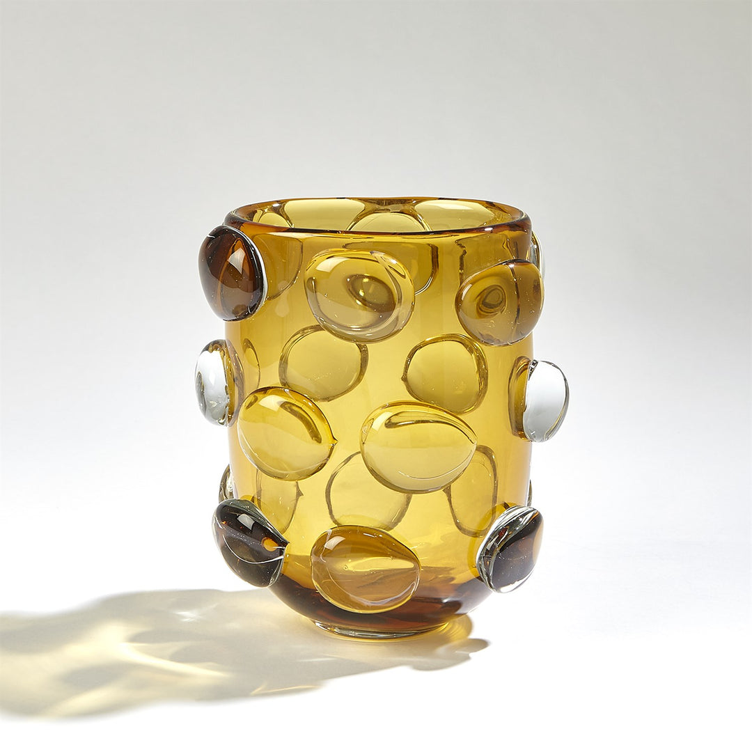 Rondelle Vase - Amber - Small