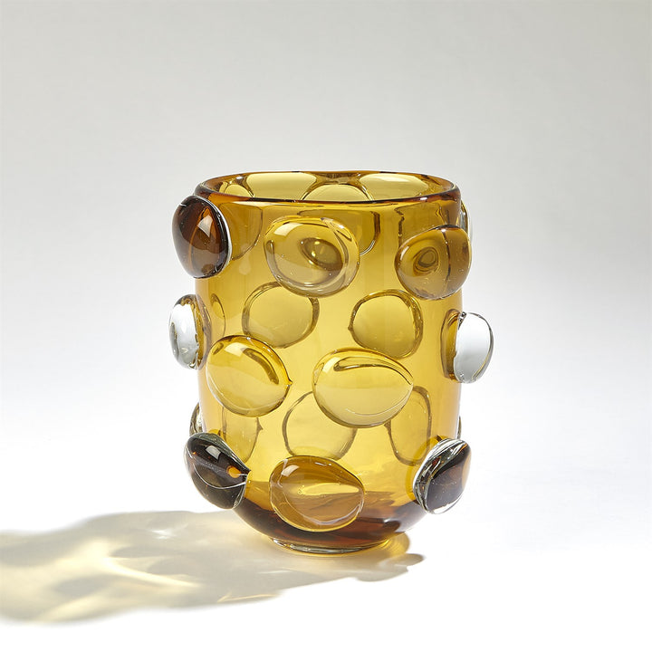 Rondelle Vase - Amber - Small
