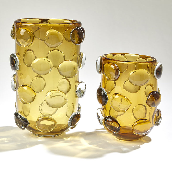 Rondelle Vase - Amber - Large