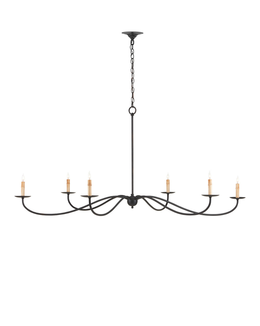 Saxon Large Black Chandelier