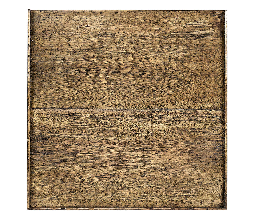 Casual Square Lamp Table - Driftwood Finish