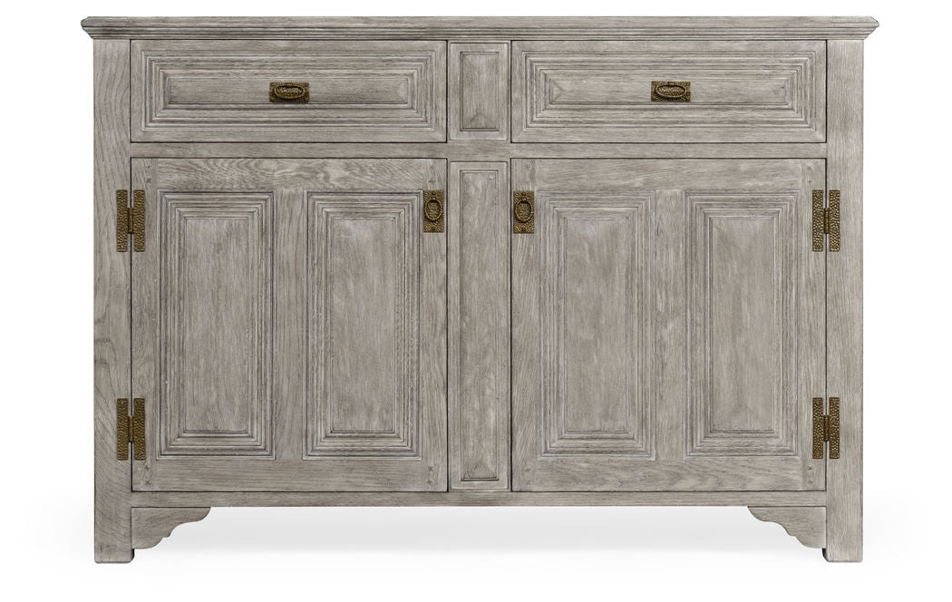 Tudorbethan Greyed Oak Side Cabinet