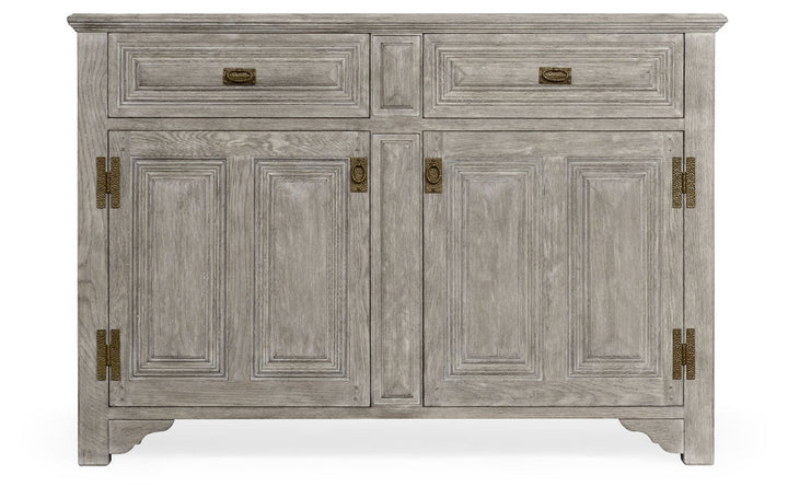 Tudorbethan Greyed Oak Side Cabinet