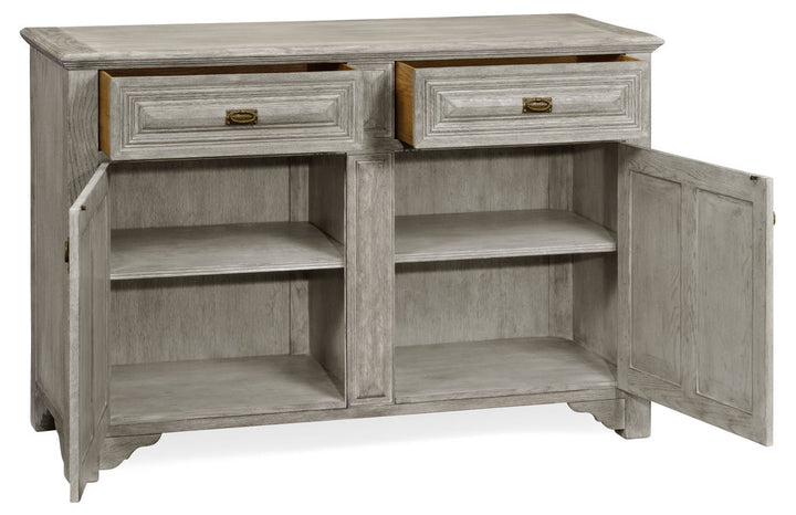 Tudorbethan Greyed Oak Side Cabinet