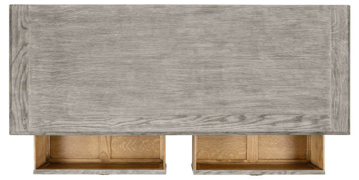Tudorbethan Greyed Oak Side Cabinet