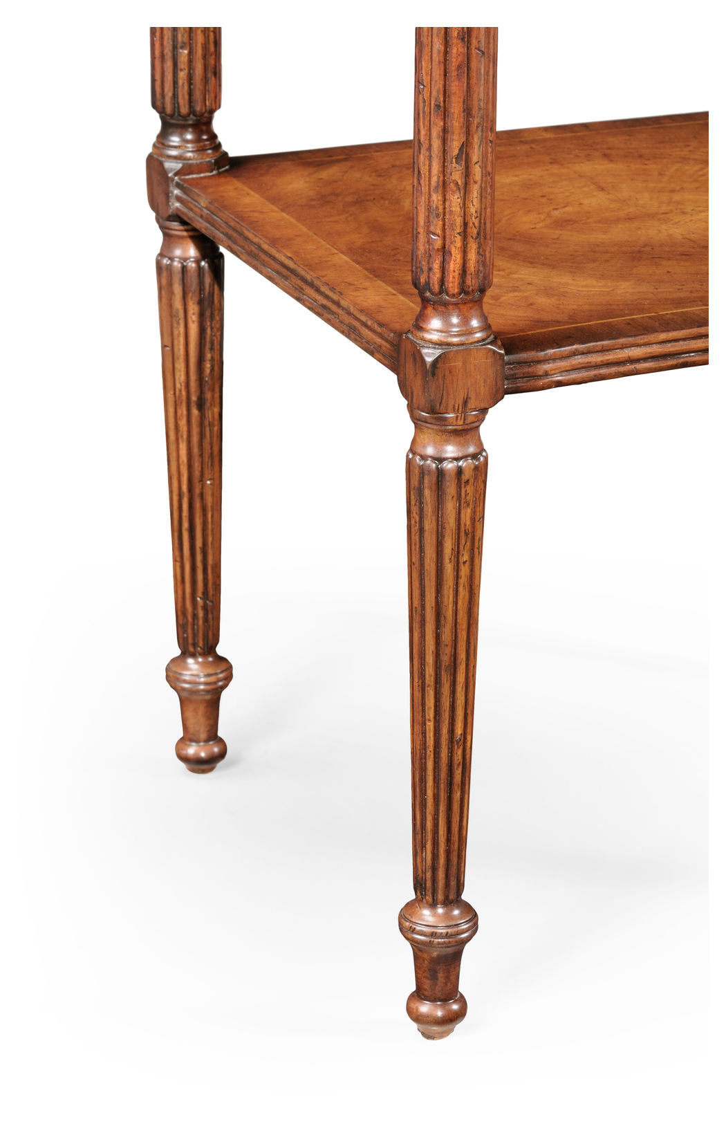Regency Style Walnut Bedside Table