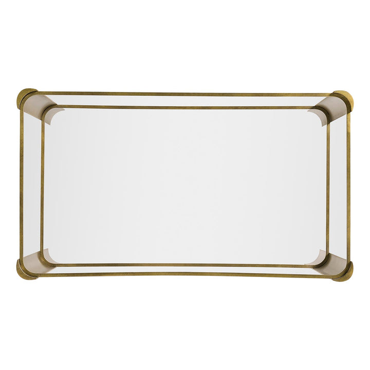 Avant Garde Brass &amp; Glass End Table