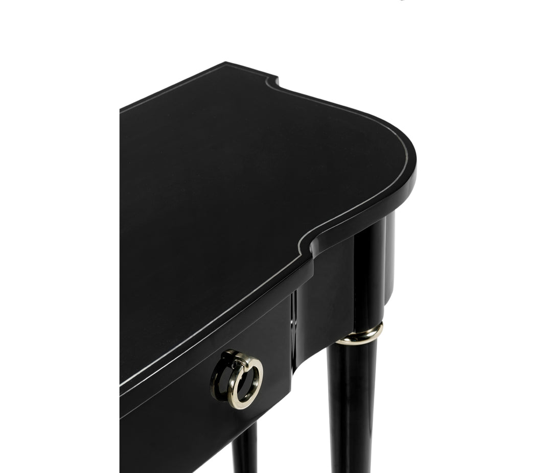 Madison Piano Black Console Table