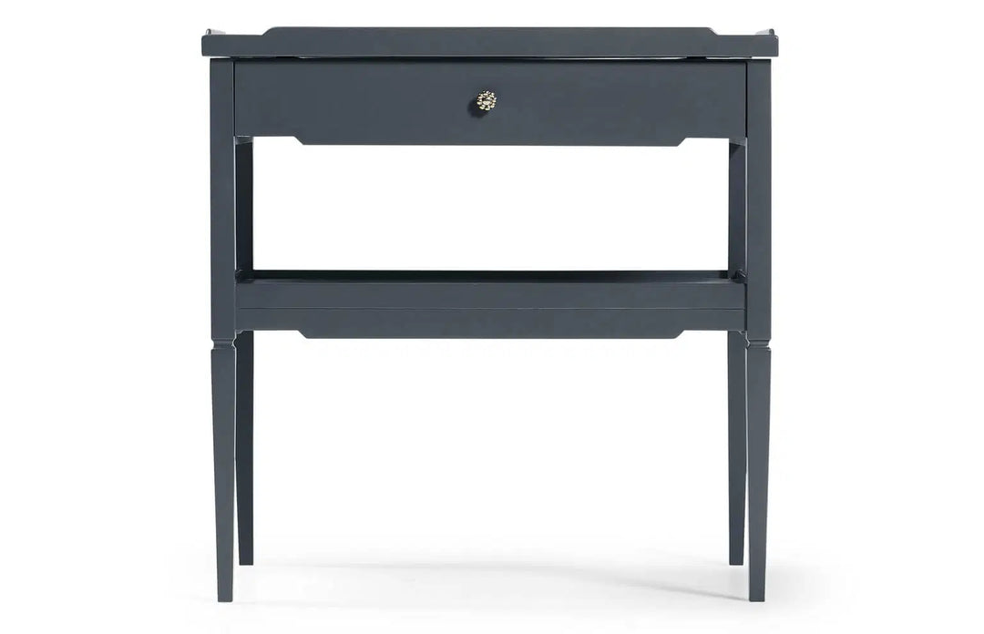Remanence Rectangular Side Table in Hale Navy