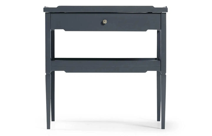 Remanence Rectangular Side Table in Hale Navy