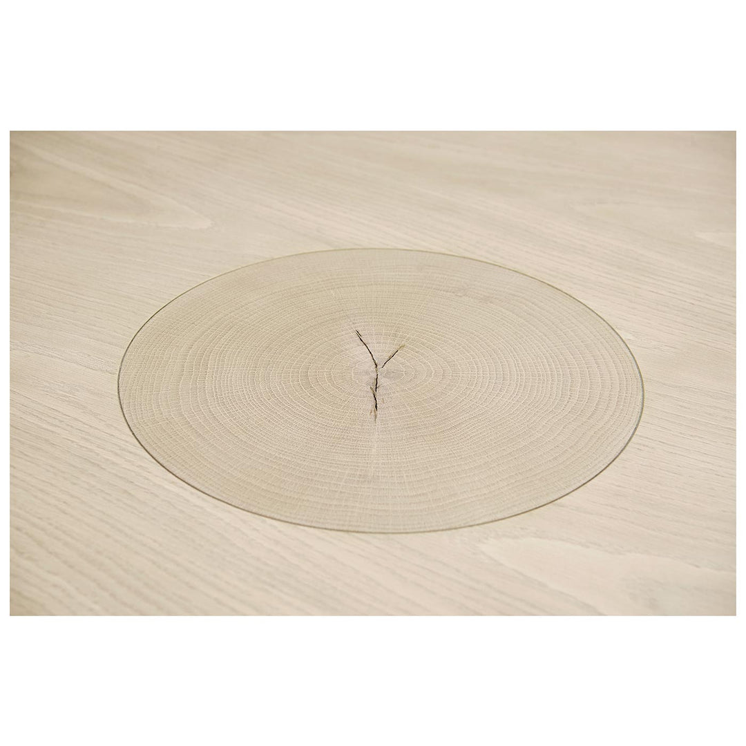 Seamount Oak Pedestal Table with Wood Top