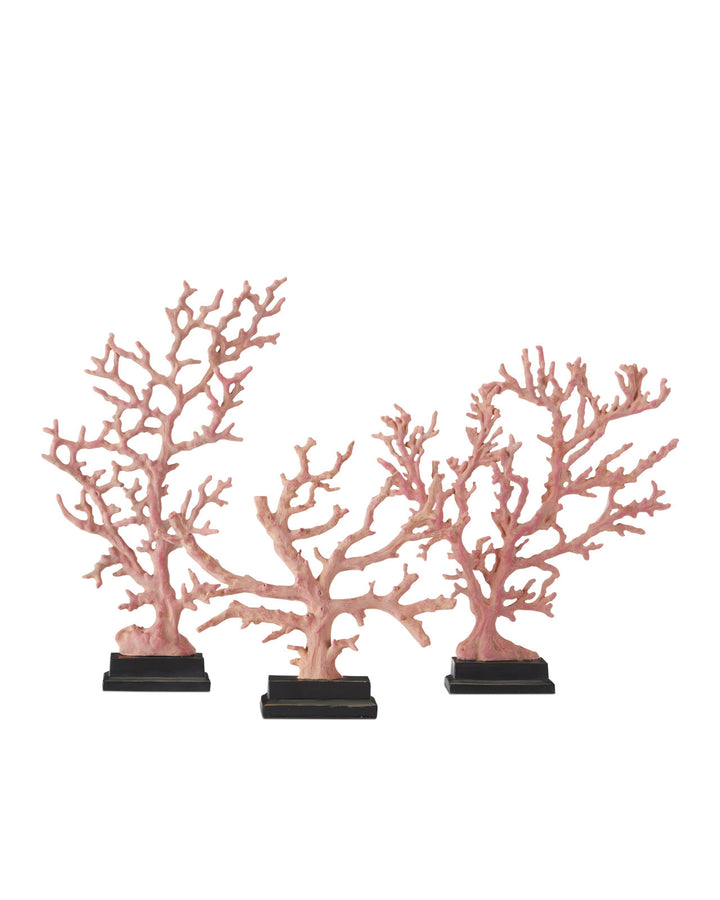 Red Coral Branches - Set of 3