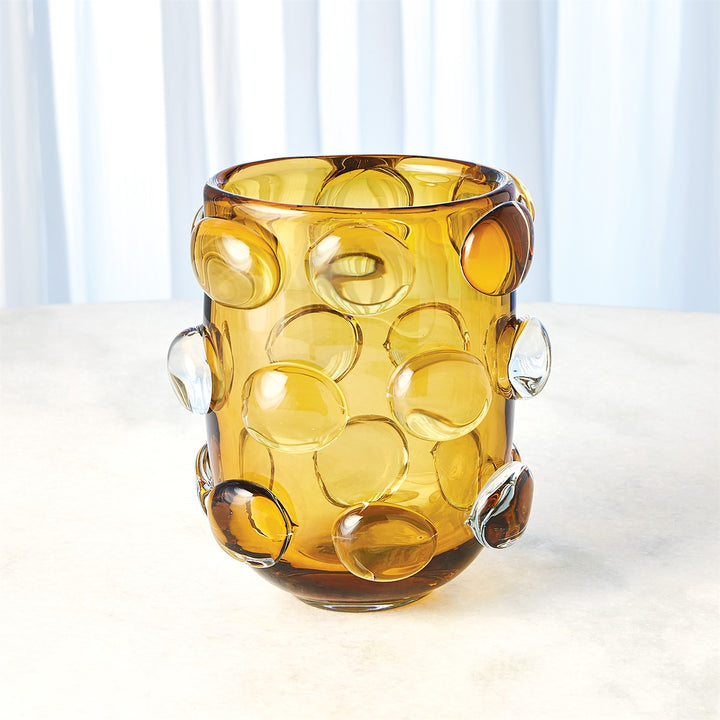 Rondelle Vase - Amber - Small