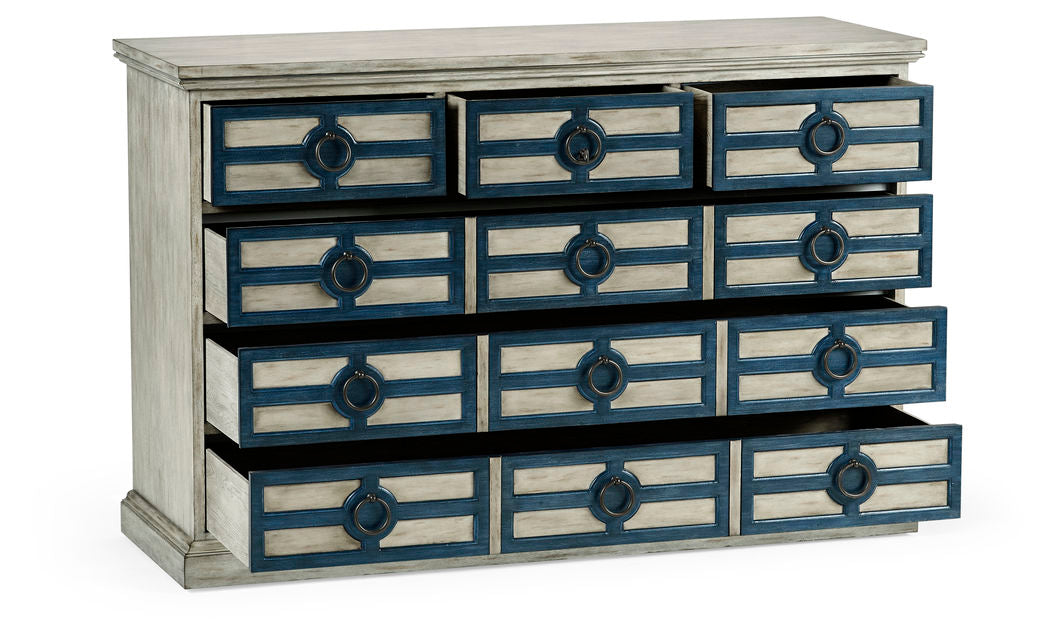 Midmoor White Grey Chest of Drawers